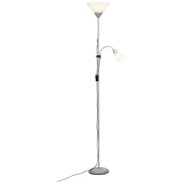 Lampadaire à vasque Brilliant Spari LED Argenté, 1 lumière
