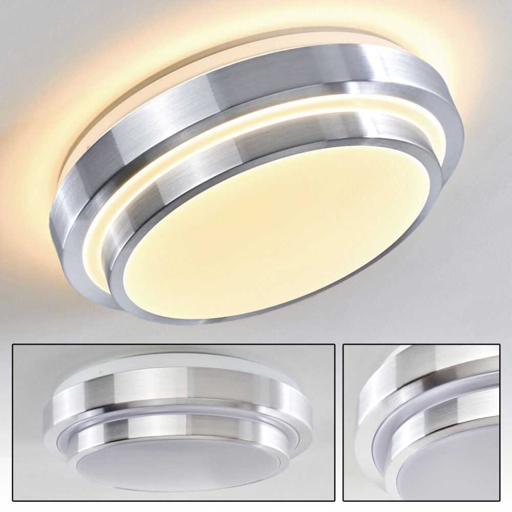 Plafonnier LED SORA Blanc, 1 lumière main product photo
