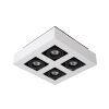 Spot de plafond Lucide XIRAX LED Blanc, 4 lumières