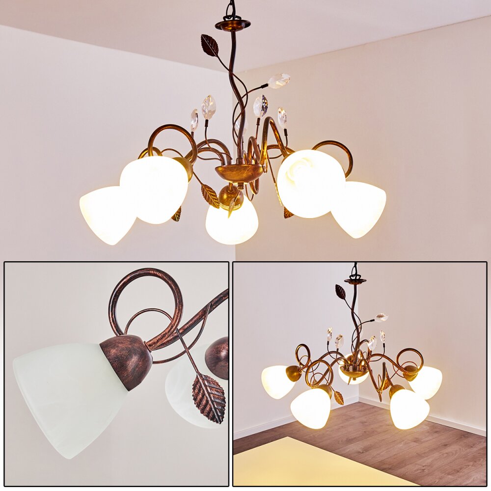 Suspension Peccia Rouille, 5 lumières main product photo