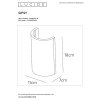 Applique Lucide GIPSY Blanc, 1 lumière