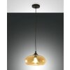 Suspension Fabas Luce Ela Noir, 1 lumière