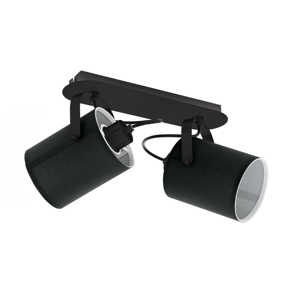 Spot Eglo VILLABATE Noir, 2 lumières main product photo