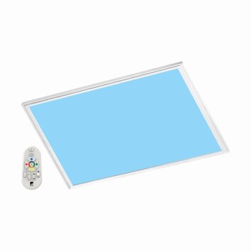 Panneau Eglo SALOBRENA-C LED Blanc, 1 lumière, Télécommandes, Changeur de couleurs