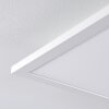 Plafonnier Salmi LED Aluminium, Blanc, 1 lumière, Télécommandes