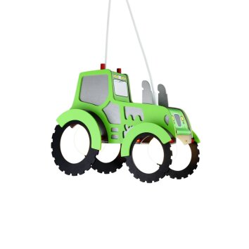 Suspension Elobra TRAKTOR Vert, 2 lumières