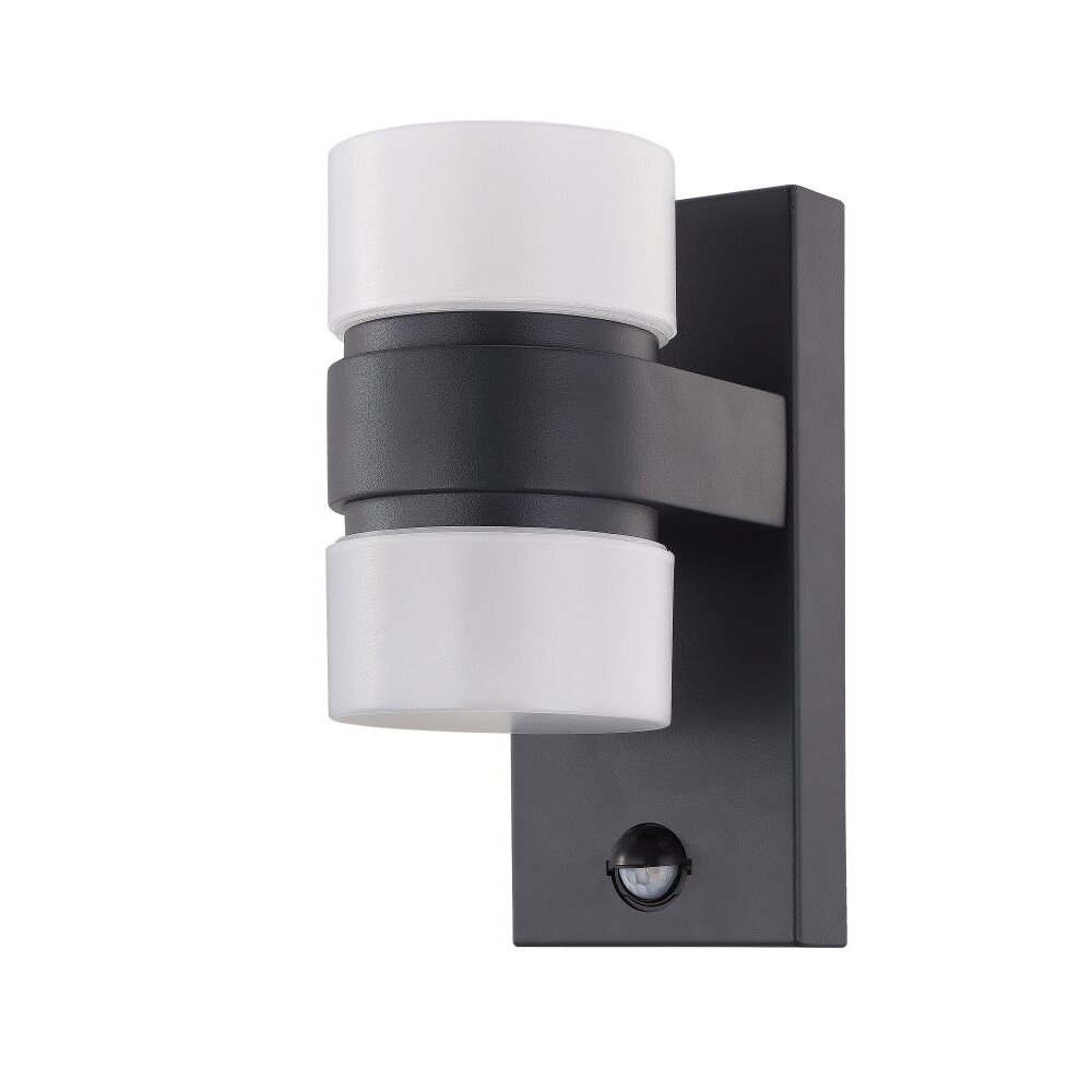 Applique murale Eglo ATOLLARI LED Anthracite, 2 lumières, Détecteur de mouvement main product photo