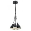 Lampe suspendue Eglo PRIDDY Noir, Blanc, 7 lumières