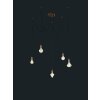 Suspension Trio-Leuchten Cord Cuivre, 5 lumières