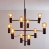 Suspension Pamunkey Noir, 10 lumières