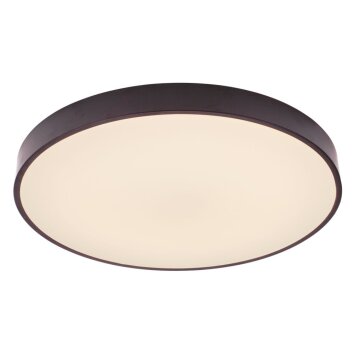 Plafonnier Brilliant Slimline LED Noir, Blanc, 1 lumière