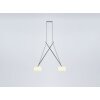 Suspension Serien Lighting TWIN LED Chrome, 2 lumières