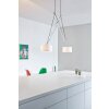 Suspension Serien Lighting TWIN LED Chrome, 2 lumières