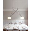 Suspension Serien Lighting TWIN LED Chrome, 2 lumières