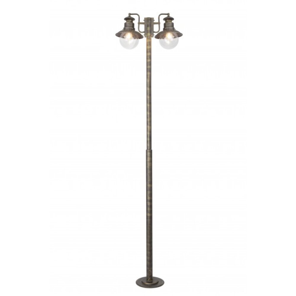 Lampadaire d'extérieur Brilliant Artu Noir, 2 lumières main product photo