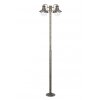 Lampadaire d'extérieur Brilliant Artu Noir, 2 lumières