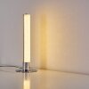 Lampe à poser Flaut LED Chrome, 1 lumière, Télécommandes, Changeur de couleurs