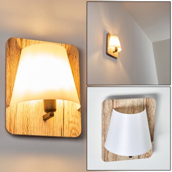 Applique murale Huddinge Bois clair, 1 lumière