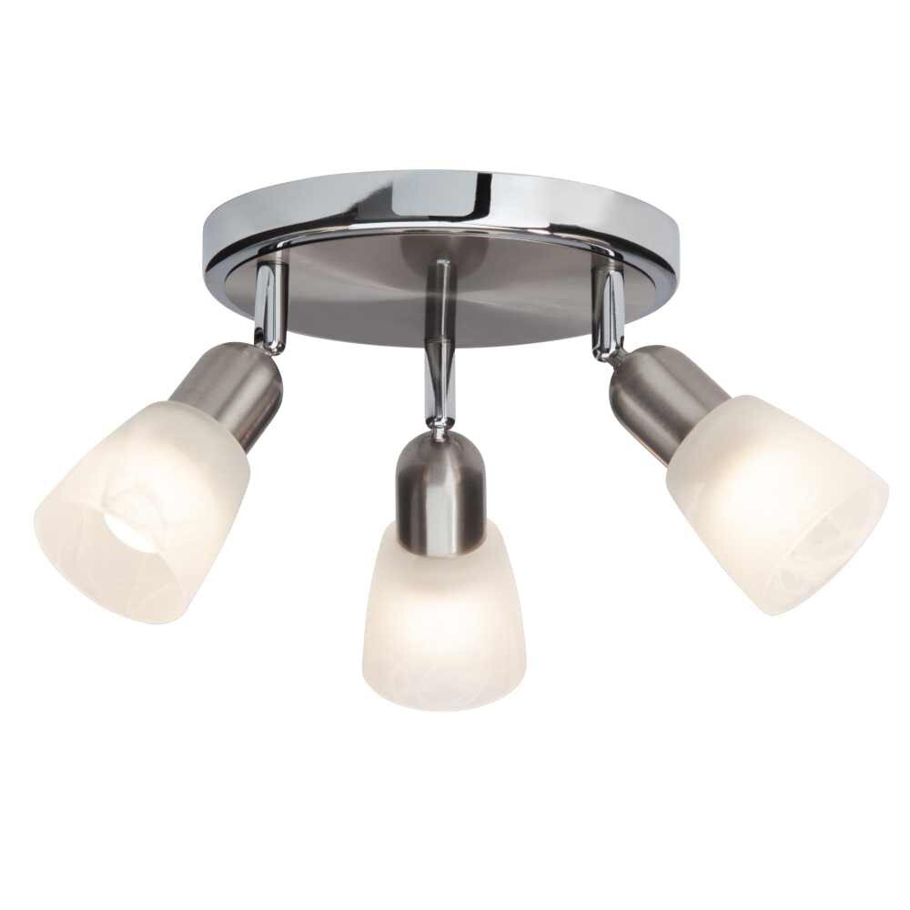 Plafonnier à spots rond Brilliant Bethany LED Chrome, 3 lumières main product photo