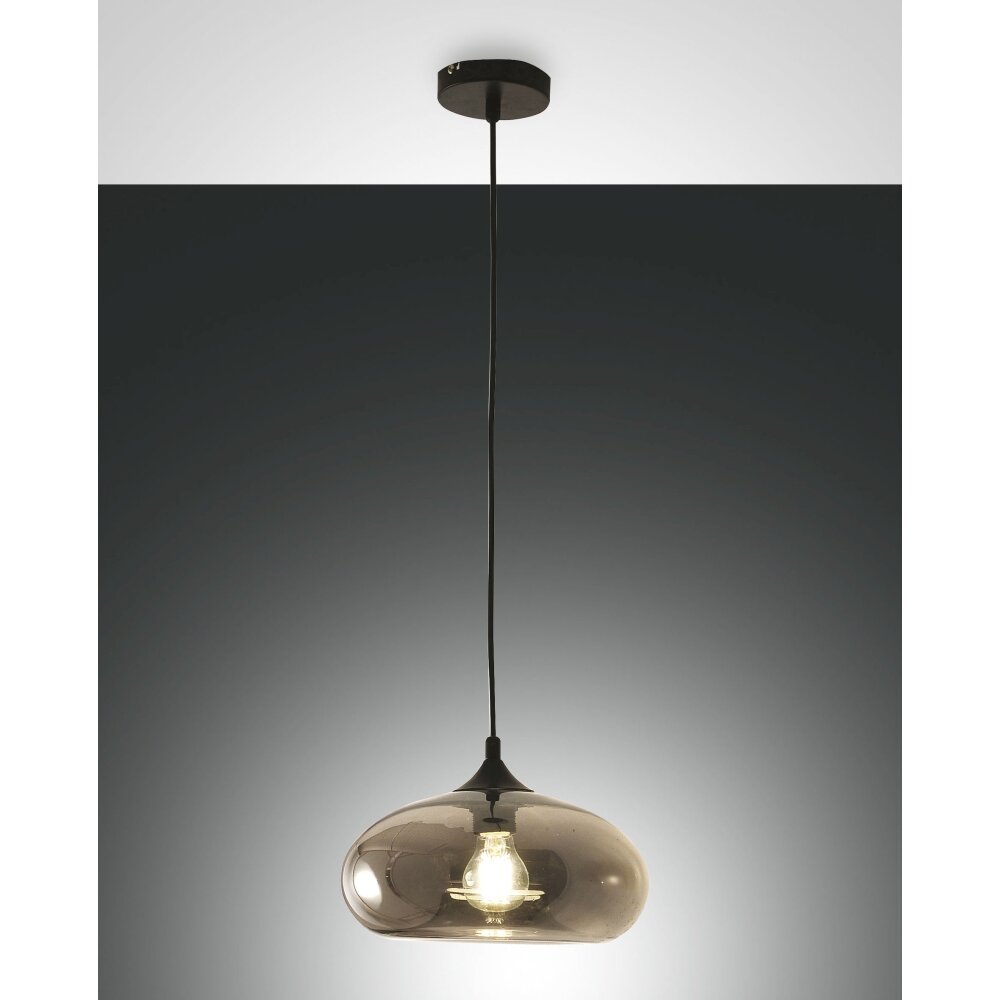 Suspension Fabas Luce Ela Noir, 1 lumière main product photo