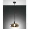 Suspension Fabas Luce Ela Noir, 1 lumière