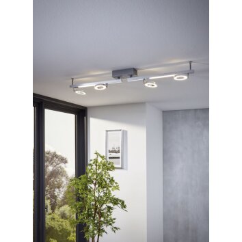 Spot de plafond Eglo CARDILLIO 1 LED Aluminium, Chrome, 4 lumières