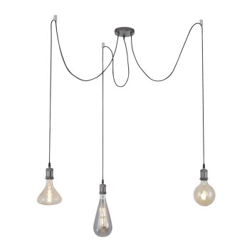 Suspension Leuchten Direkt DIY Noir, 3 lumières