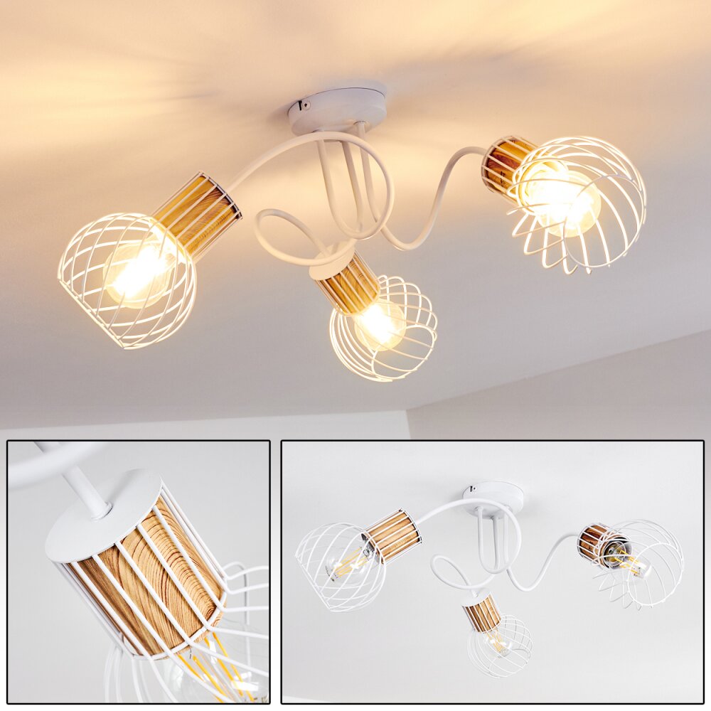 Plafonnier Koler Blanc, 3 lumières main product photo