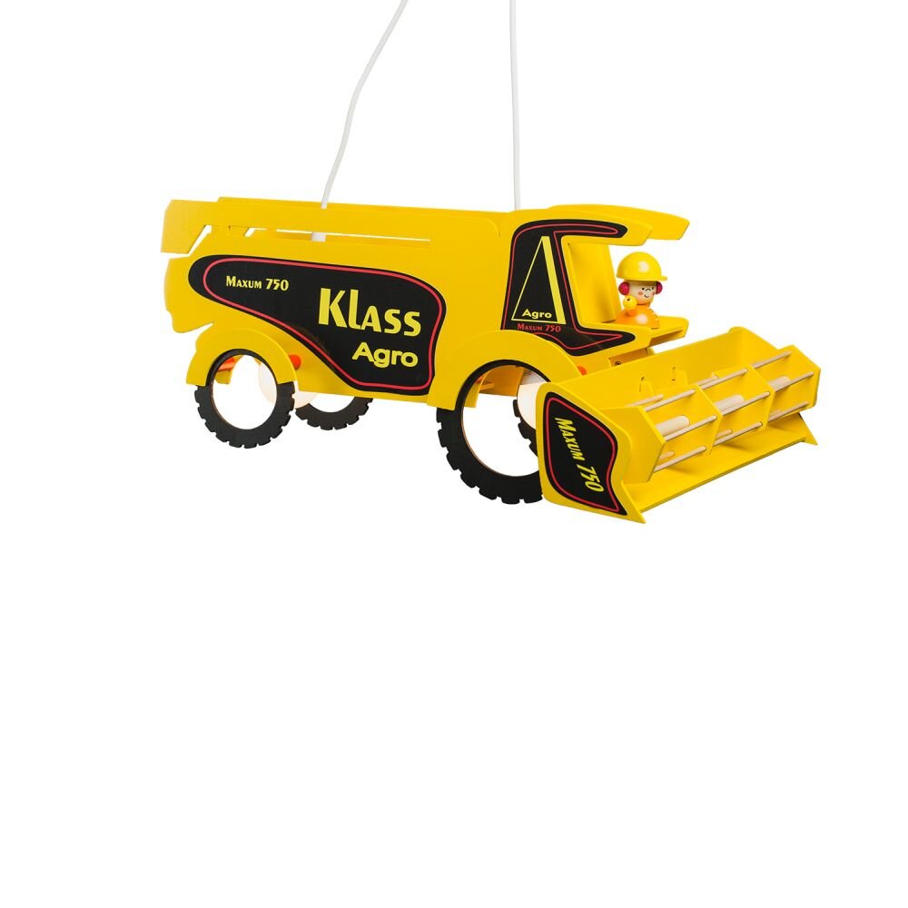 Suspension Elobra MÄHDRESCHER Jaune, 2 lumières main product photo