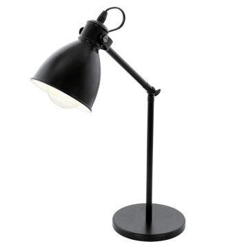 Lampe de table Eglo PRIDDY Noir, Blanc, 1 lumière