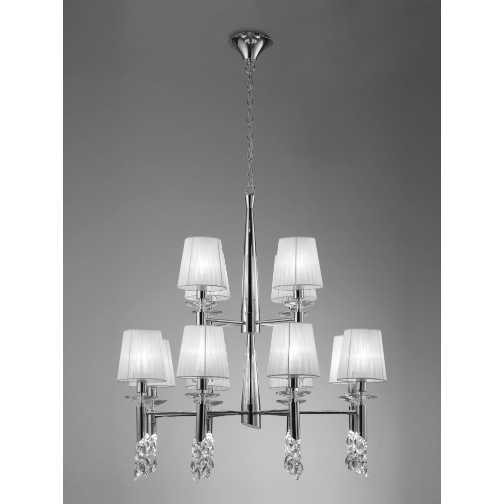 Suspension Mantra TIFFANY Chrome, 12 lumières main product photo