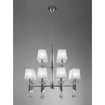 Suspension Mantra TIFFANY Chrome, 12 lumières