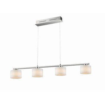 Suspension Trio ALEGRO LED Nickel mat, 4 lumières