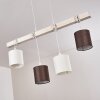Suspension Barbengo Blanc, 4 lumières