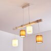 Suspension Barbengo Blanc, 4 lumières
