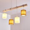 Suspension Barbengo Blanc, 4 lumières
