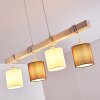 Suspension Barbengo Blanc, 4 lumières
