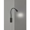 Applique murale Fischer & Honsel function Sten LED Noir, 1 lumière