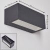 Applique murale d'extérieur Spidern LED Aluminium, 1 lumière