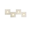 Applique murale Grossmann Karree LED Champagne, 4 lumières