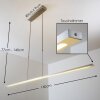 Suspension Masterlight LED Aluminium, Nickel mat, 1 lumière