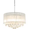 Suspension Globo Sierra LED Chrome, 12 lumières