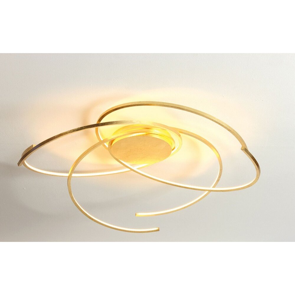 Plafonnier Escale SPACE LED Or, 1 lumière main product photo