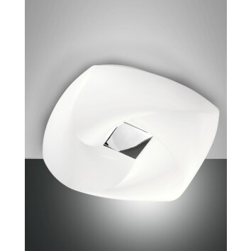 Plafonnier Fabas Luce Arbatax LED Blanc, 1 lumière