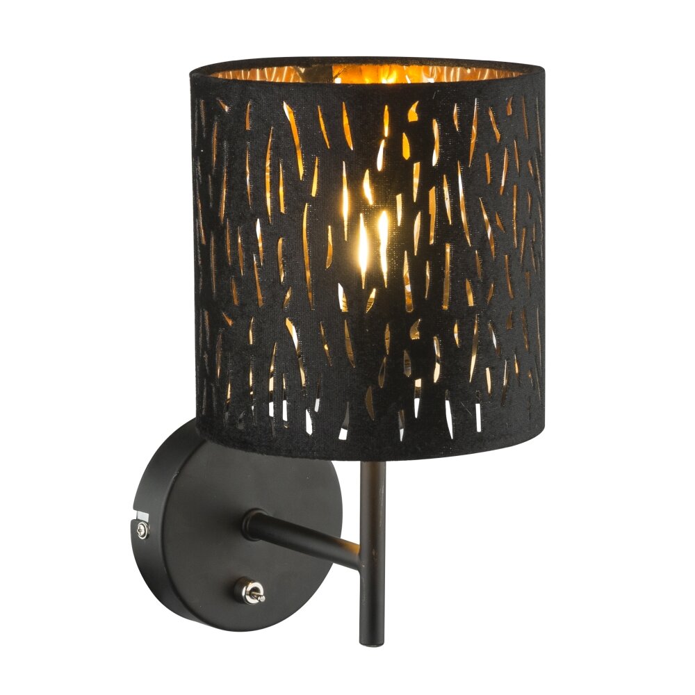 Applique murale Globo TUXON Noir, 1 lumière main product photo