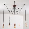 Suspension Tenna Cuivre, Noir, 5 lumières