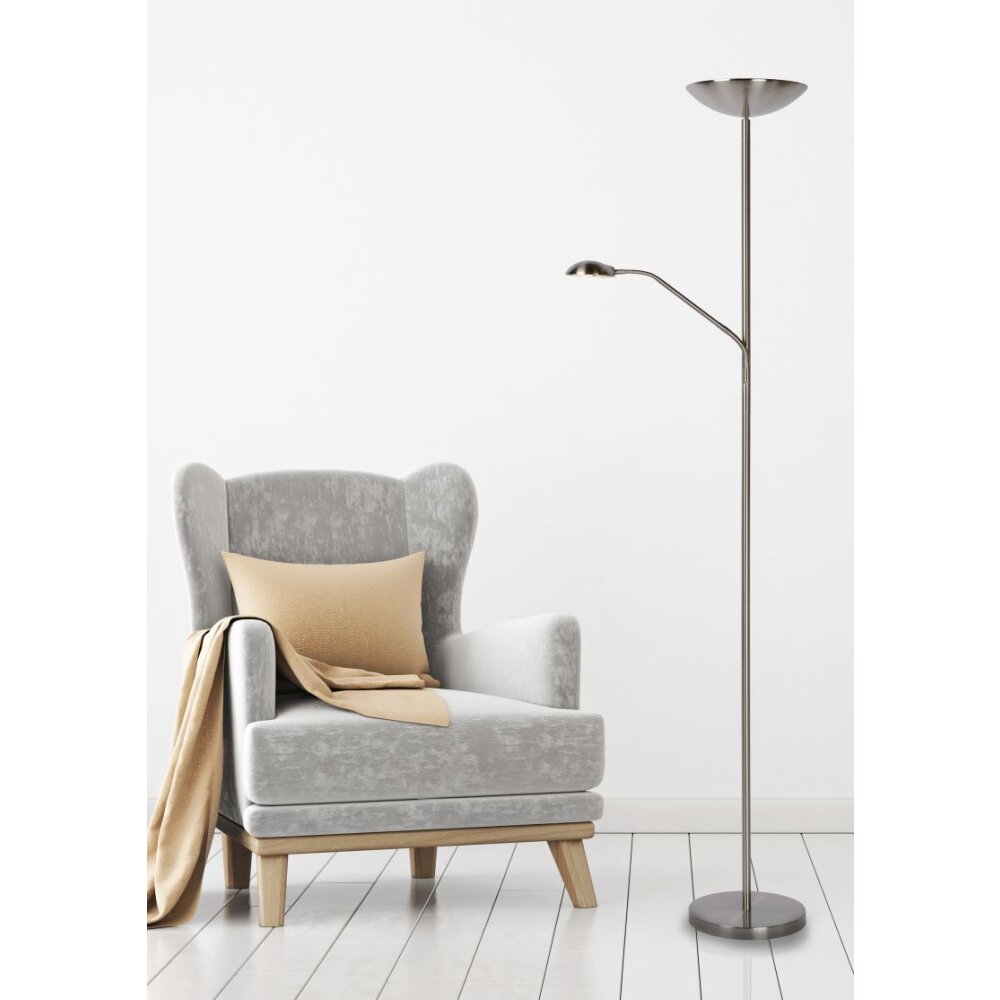 Lampadaire Lucide ZENITH LED Chrome, 1 lumière main product photo