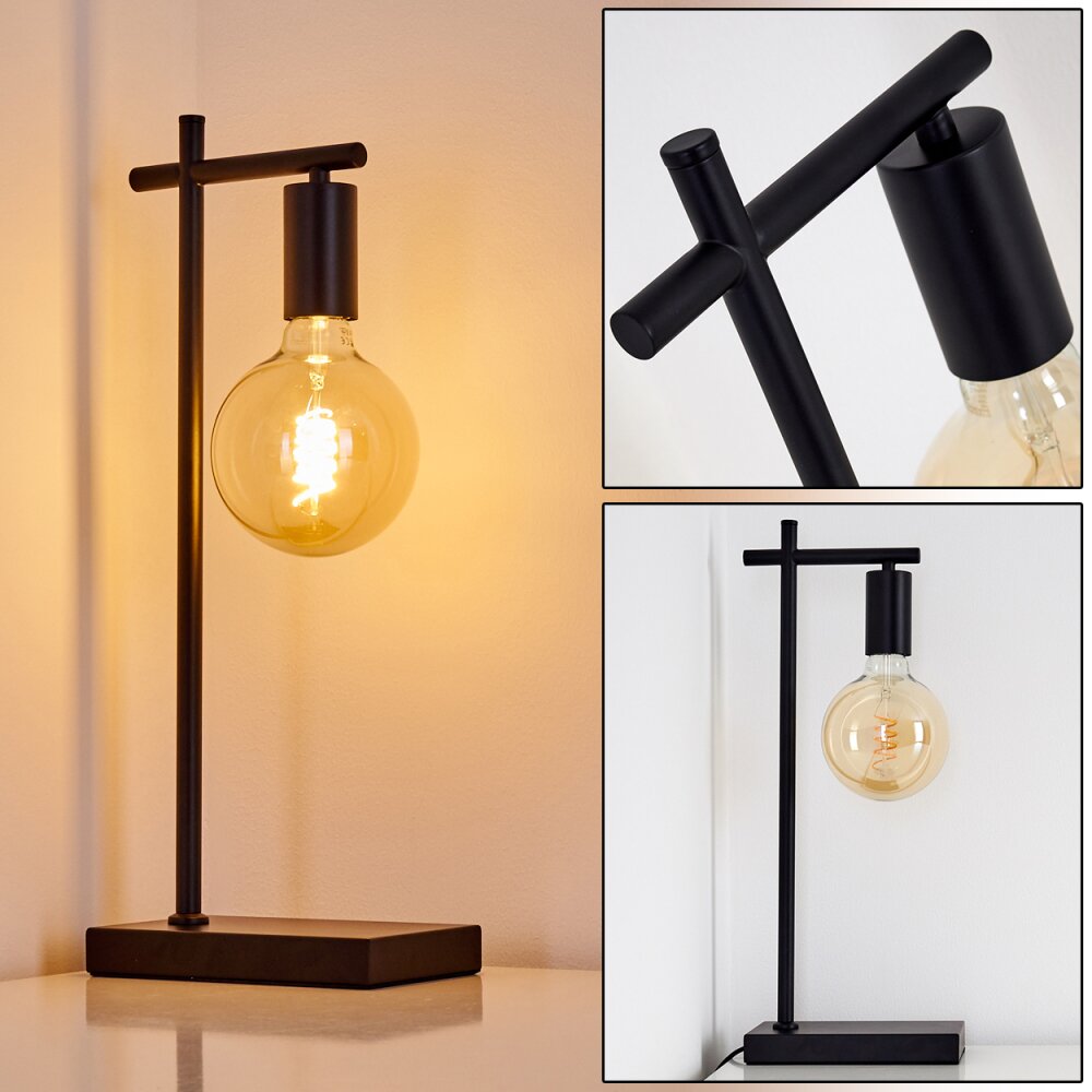 Lampe à poser Pamunkey Noir, 1 lumière main product photo