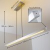 Suspension Masterlight Real LED Aluminium, Nickel mat, 1 lumière