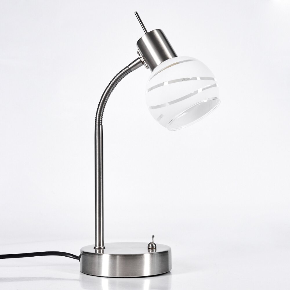 Lampe de table Globo ELLIOTT Nickel mat, 1 lumière main product photo